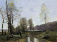 Jean-Baptiste-Camille Corot Canal in Picardy