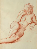 Léon Bakst Nude Study