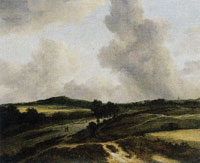 Jacob van Ruisdael Grainfield in a Hilly Landscape