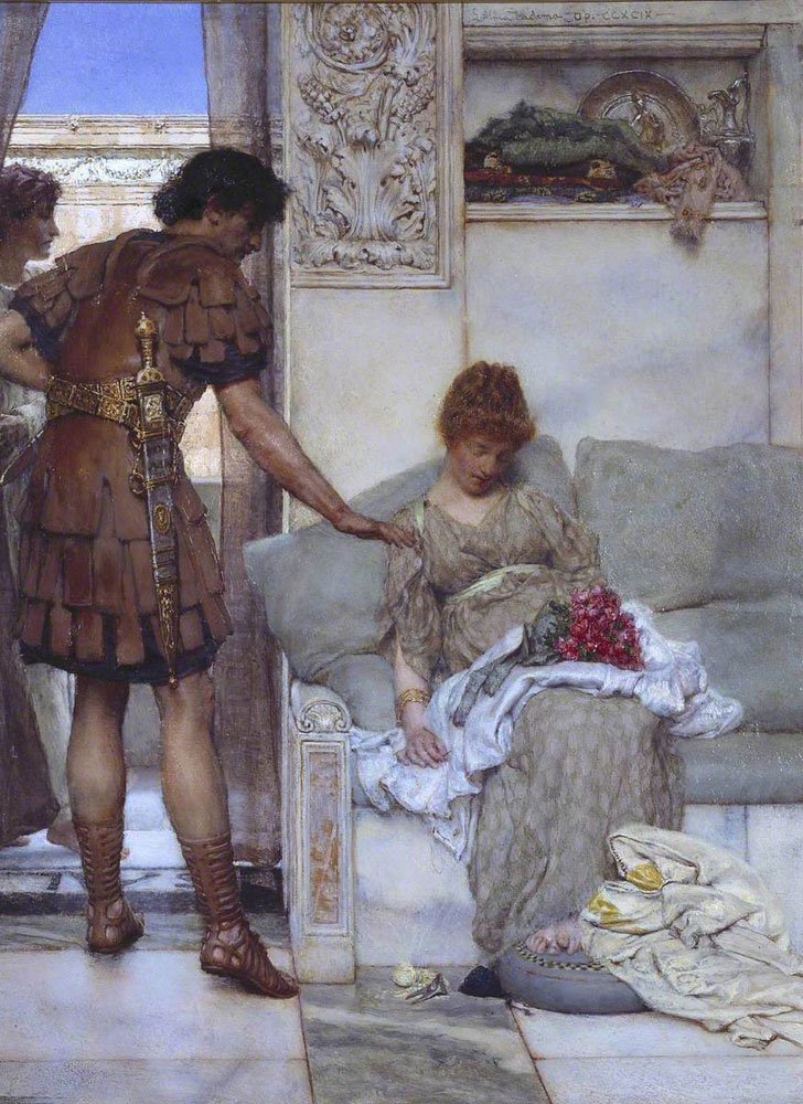 Lawrence Alma-Tadema - A Silent Greeting