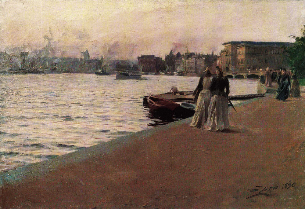 Anders Zorn - View from the Skeppsholmen Quay