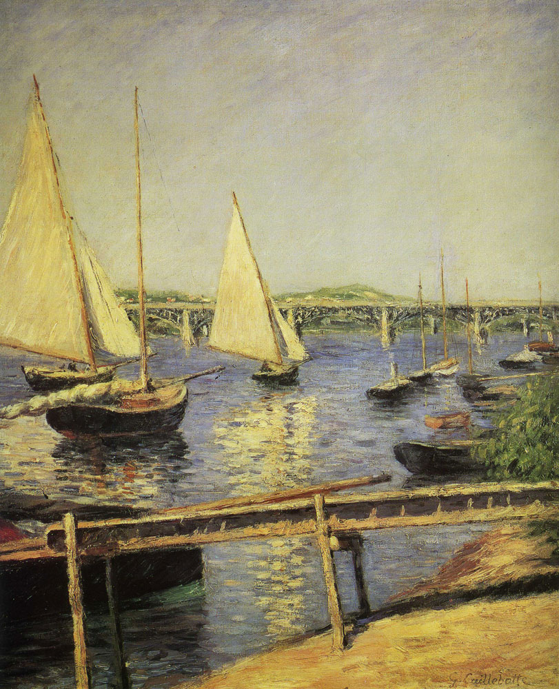 Gustave Caillebotte - Sail Boats at Argenteuil