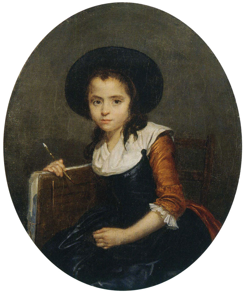 Catherine Lusurier - The Young Draftswoman (Self-Portrait?)