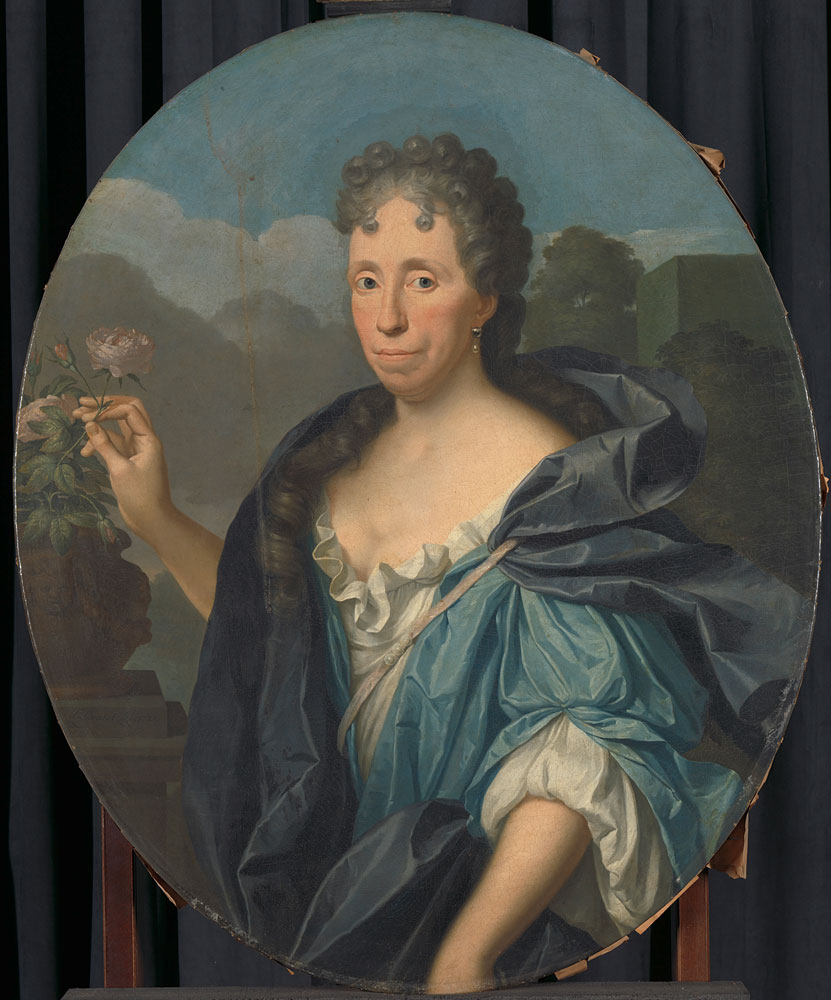 Christoffel Lubienitzki - Portrait of Sabina Agneta d'Acquet, Wife of Arent van Buren