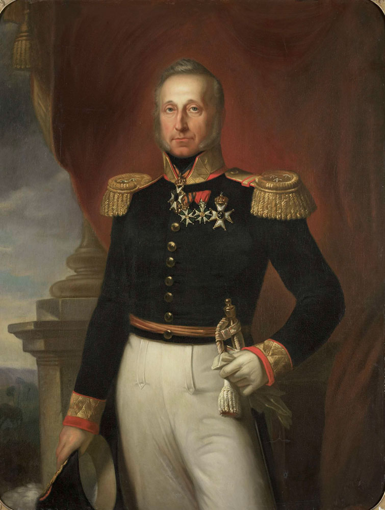 Copy after Cornelis Kruseman - Portrait of Dominique Jacques de Eerens, Governor-General of the Dutch East Indies