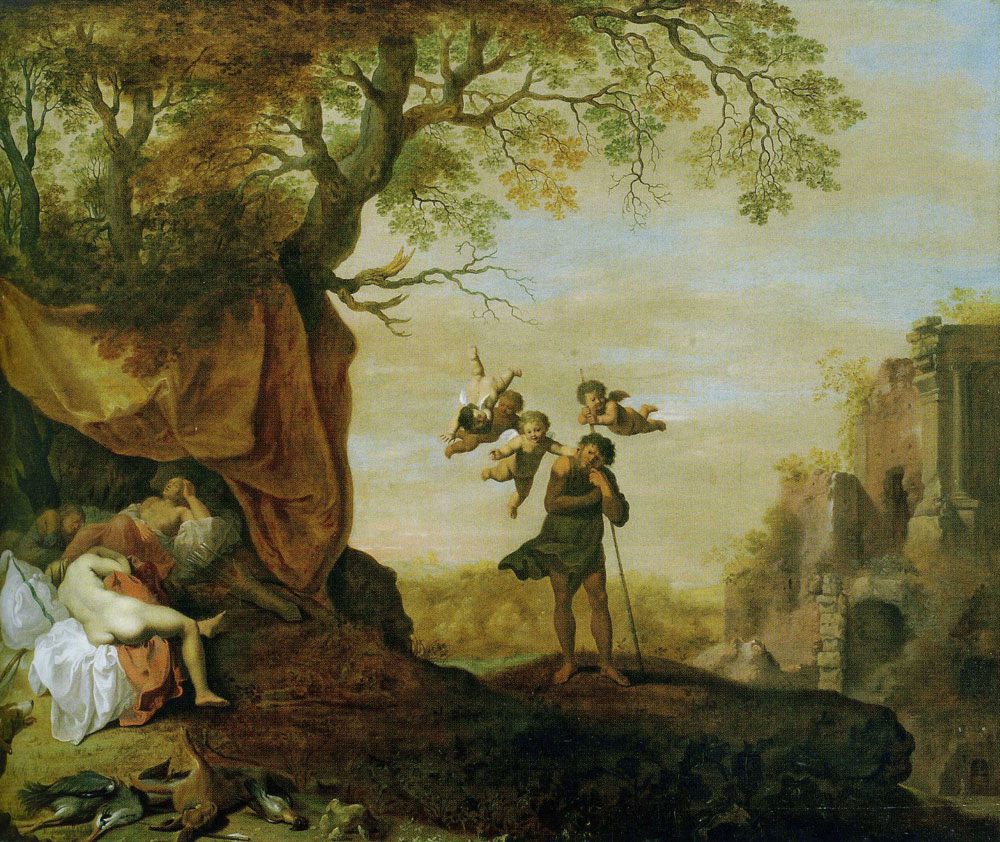 Workshop of Cornelis van Poelenburch - Cimon and Efigenia