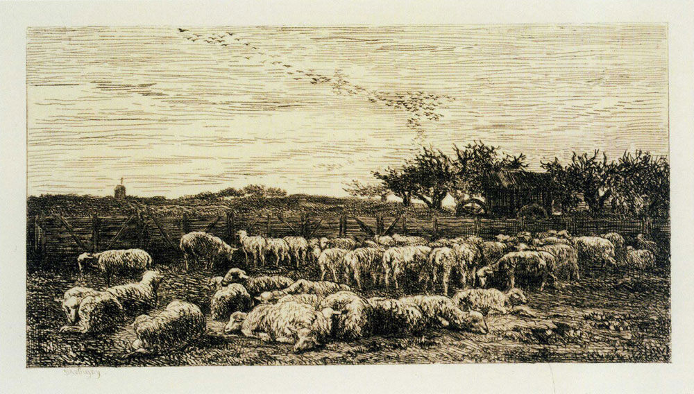 Charles-François Daubigny - The Sheepfold