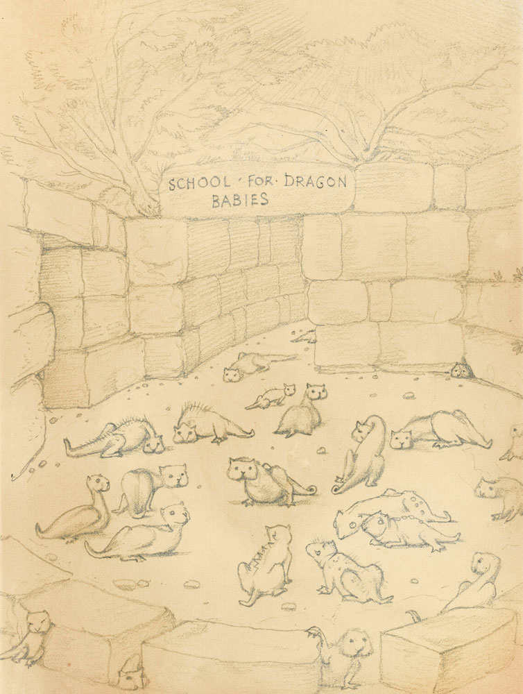 Edward Coley Burne-Jones - School for Dragon Babies