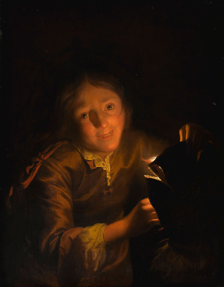 Godfried Schalcken - Boy Holding a Candle