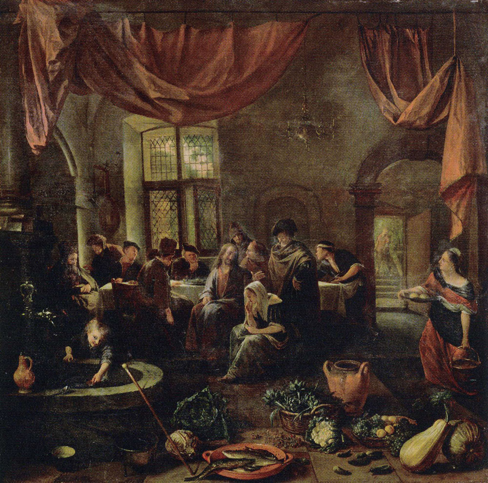 Jan Steen - Christ in the House of Martha and Mary