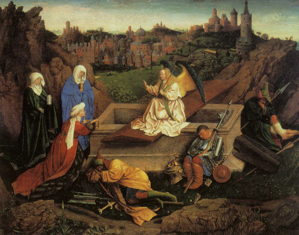 Jan van Eyck - The Three Marys at the Tomb
