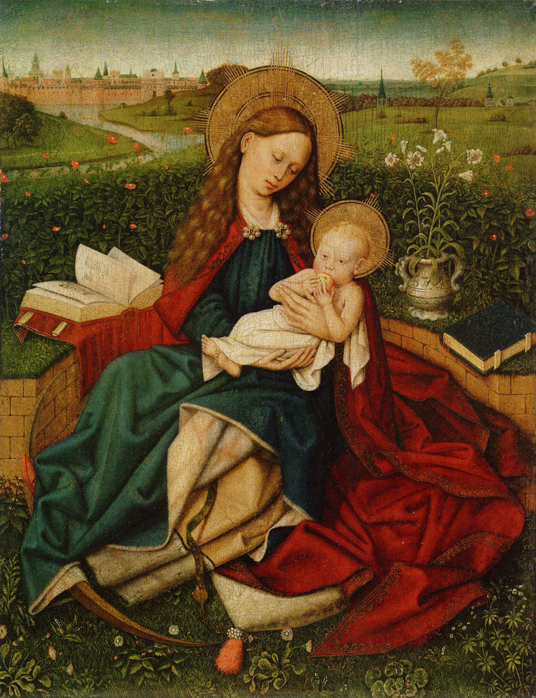 Follower of the Master of Flemalle - Madonna of Humility with a Crescent Moon