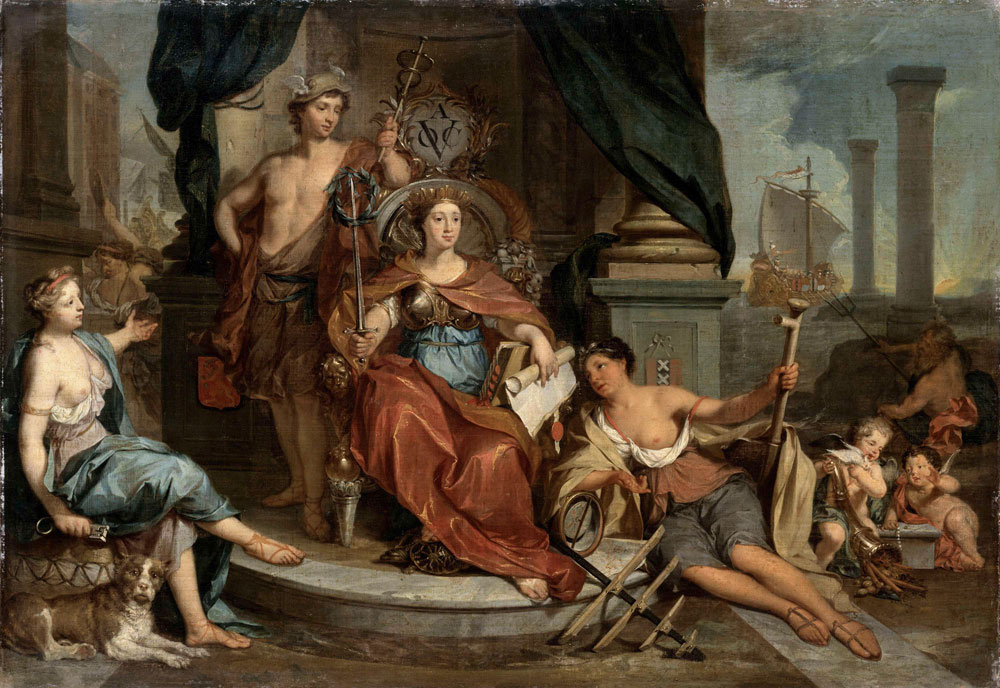 Nicolaas Verkolje - Apotheosis of the Dutch East India Company (Allegory of the Amsterdam Chamber of Commerce of the VOC)
