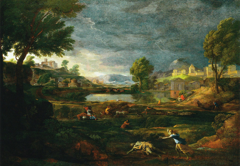 Nicolas Poussin - Landscape with Pyramus and Thisbe