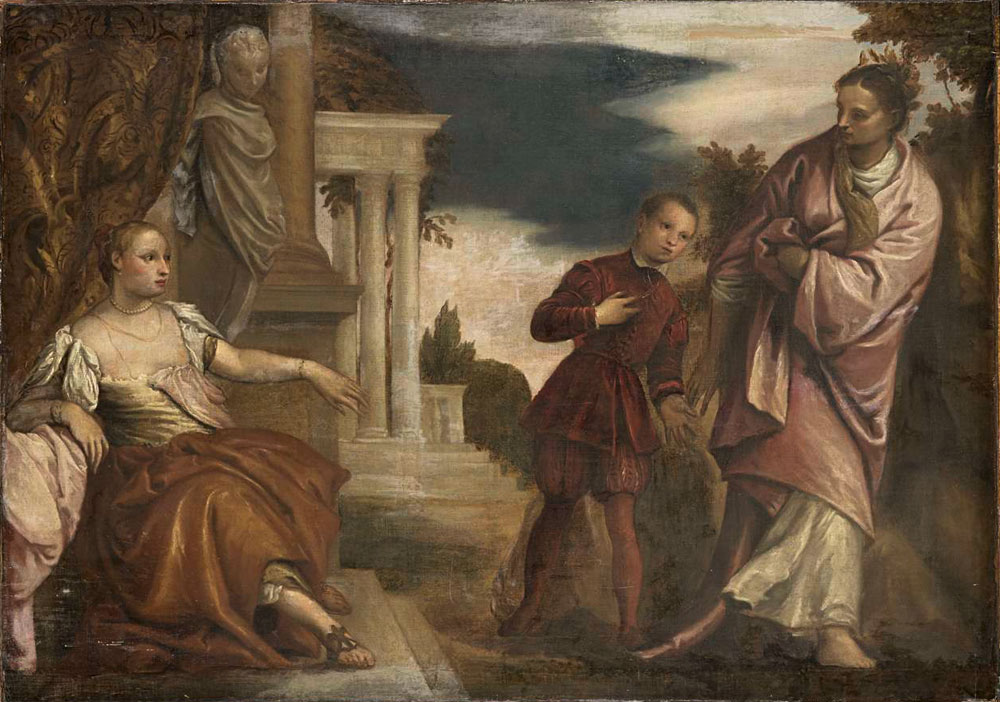 Follower of Paolo Veronese - The Choice between Virtue and Passion