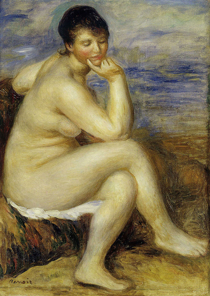 Pierre-Auguste Renoir - Bather Seated on a Rock
