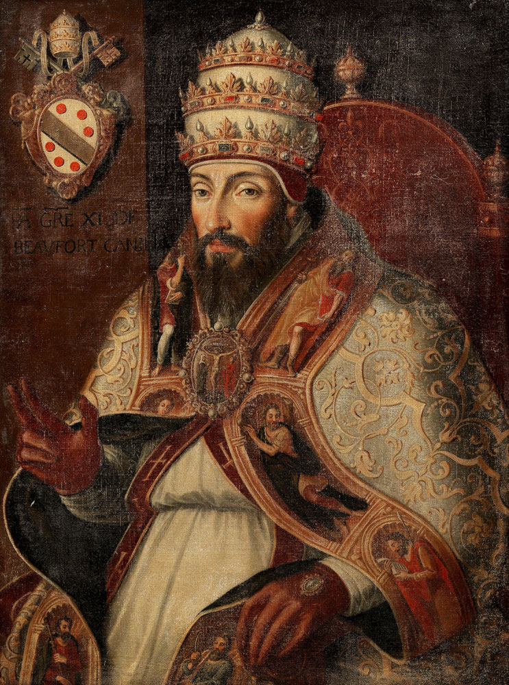Italian School - Portrait of Pope Gregory XI