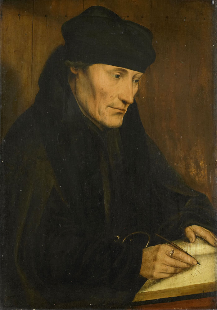 Copy after Quinten Massys - Portrait of Desiderius Erasmus