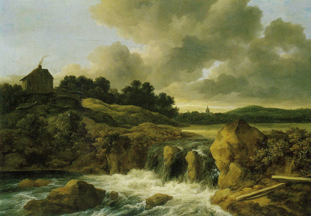 Jacob van Ruisdael - Landscape with a Waterfall