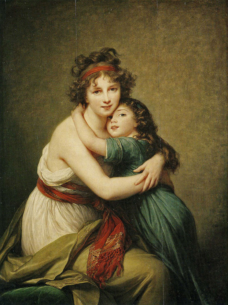 Elisabeth-Louise Vigee-Lebrun - Madame Vigée Le Brun and Her Daughter, Jeanne-Lucie, Called Julie