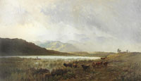 Alfred de Breanski 'Scotch Moorland and Mist'