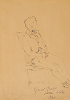 Edward Coley Burne-Jones Portrait of James Wilks, seated
