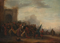 Gerrit de Wet Saul Welcoming David after his Victory over Goliath