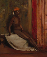 Henri Regnault Seated African Woman
