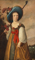 Follower of Jacob Gerritsz. Cuyp Portrait of a girl, traditionally identified as Miss Elizabeth Morrison