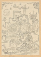 Paul Klee Legende - Gedenkblatt mit d. heil Stier (Legend - Memorial Page with Holy Bull)