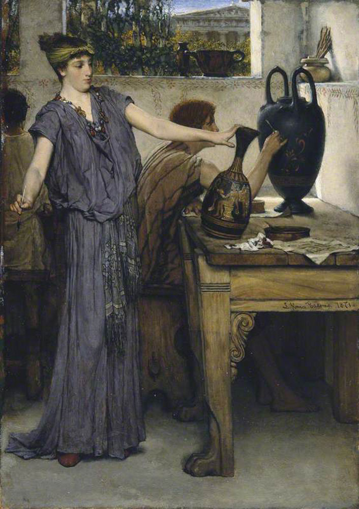 Lawrence Alma-Tadema - Etruscan Vase Painters