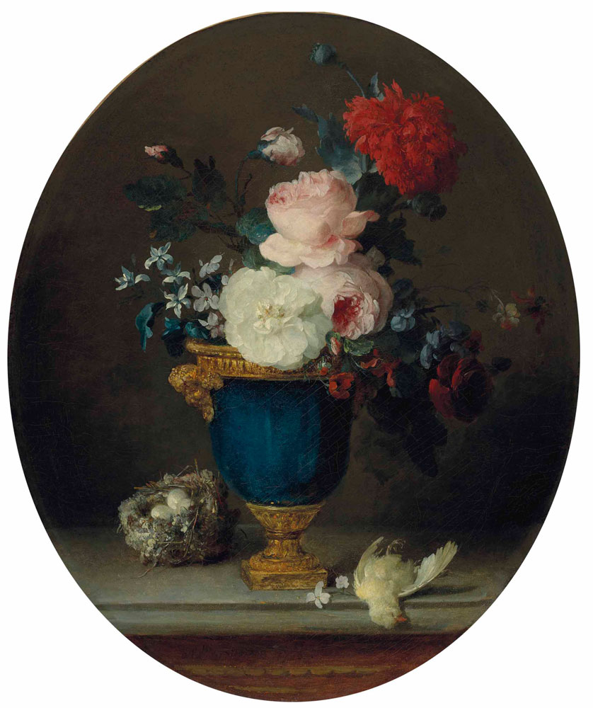 Anne Vallayer-Coster - Bouquet of flowers in a gilt-bronze mounted vase