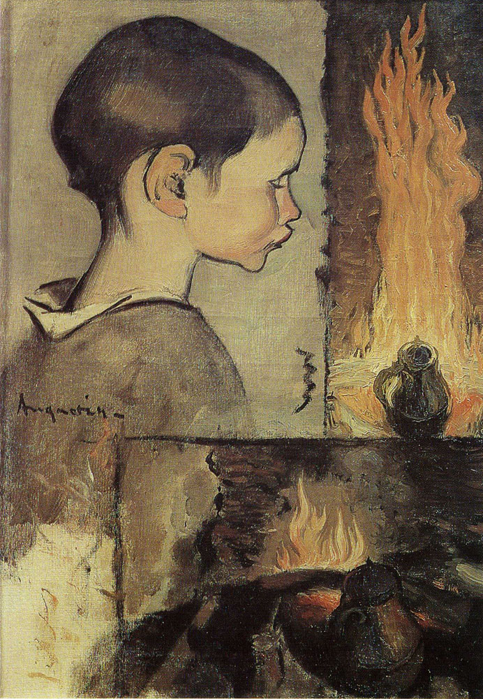 Louis Anquetin - Child's Profile and Study for a Still Life