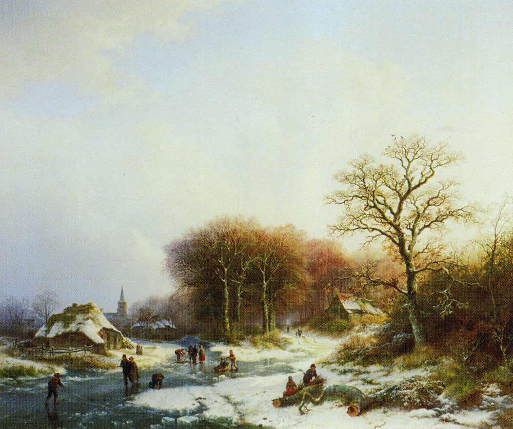 Barend Cornelis Koekkoek - Winter Landscape