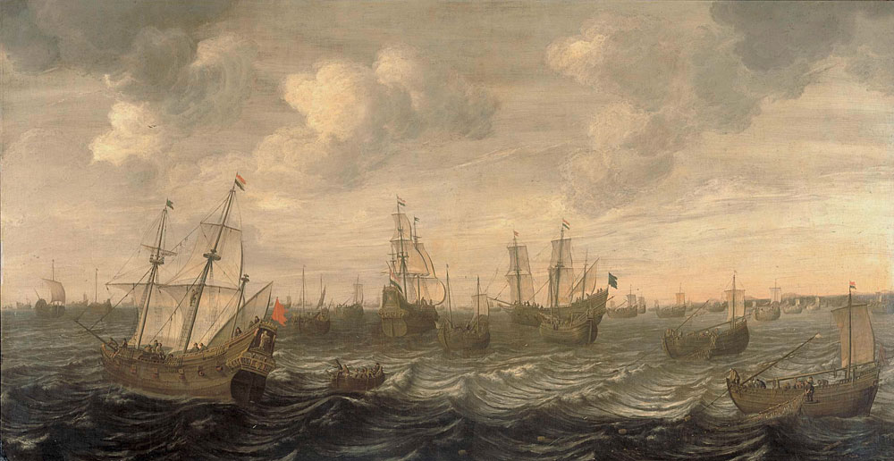 Cornelis Beelt - The Dutch Herring Fleet under Sail