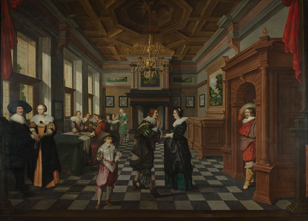 Dirck van Delen - A Seven-Part Decorative Sequence: An Interior