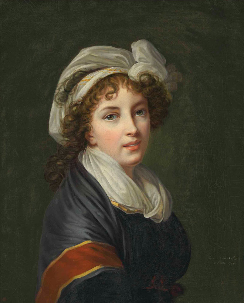 Elisabeth-Louise Vigée Le Brun - Portrait of the artist, bust-length