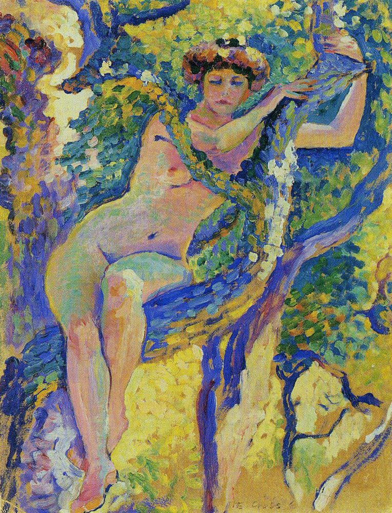 Henri-Edmond Cross - Woman in Tree