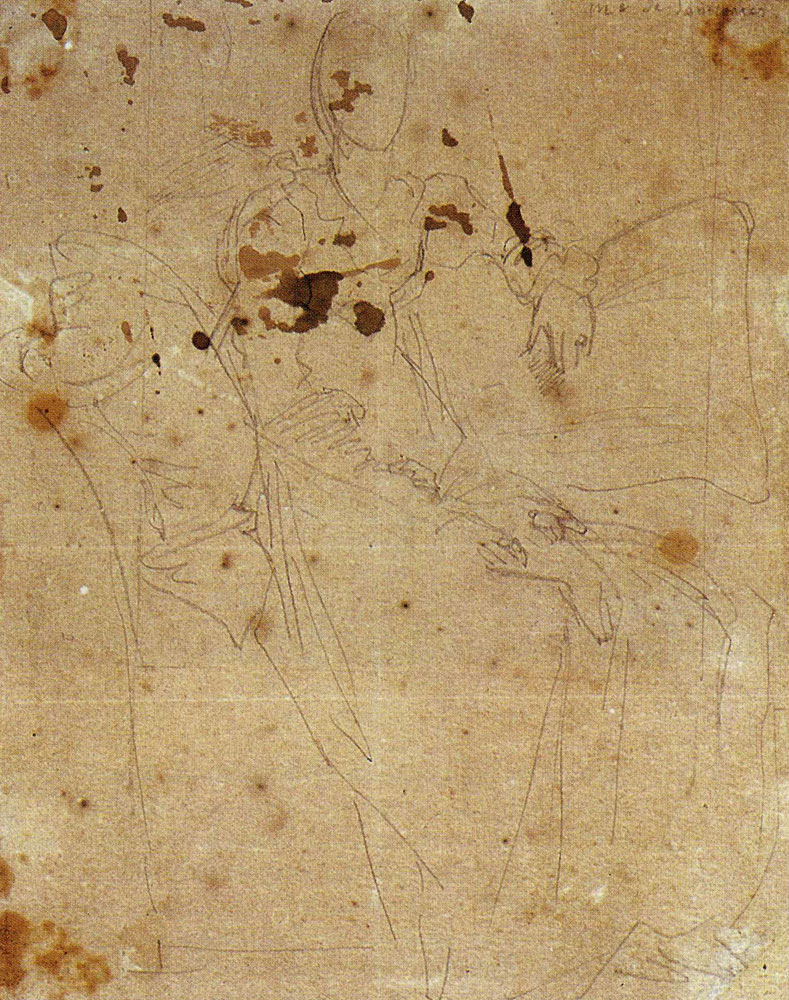 Jean Auguste Dominique Ingres - Study for the Portrait of Marie Marcoz, later Vicomtesse de Senonnes