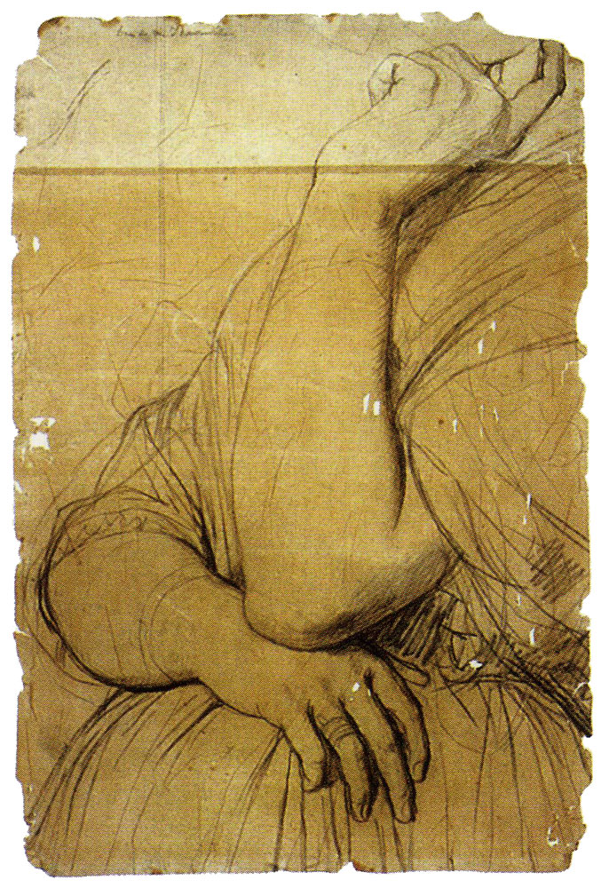 Jean Auguste Dominique Ingres - Study for the Portrait of Vicomtesse Louise-Albertine d'Haussonville