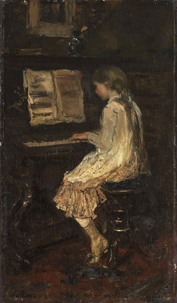 Jacob Maris - Girl at the Piano