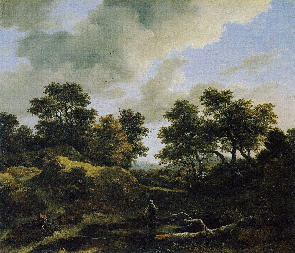 Jacob van Ruisdael - Wooded and Hilly Landscape