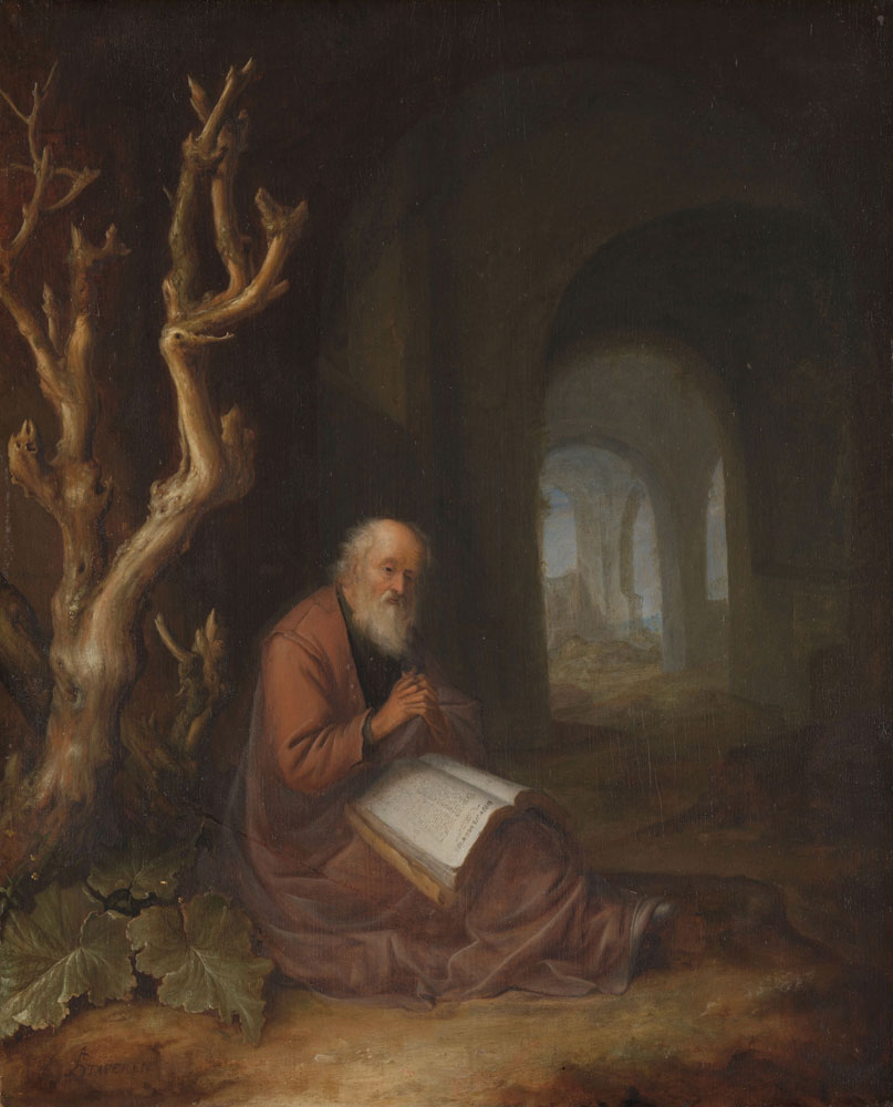 Jan Adriaensz. van Staveren - A Hermit Praying in a Ruin