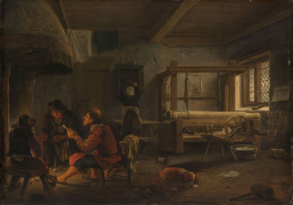 Johannes van Oudenrogge - A Weaver's Workshop