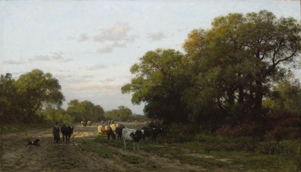 Julius Jacobus van de Sande Bakhuyzen - Landscape in Drenthe