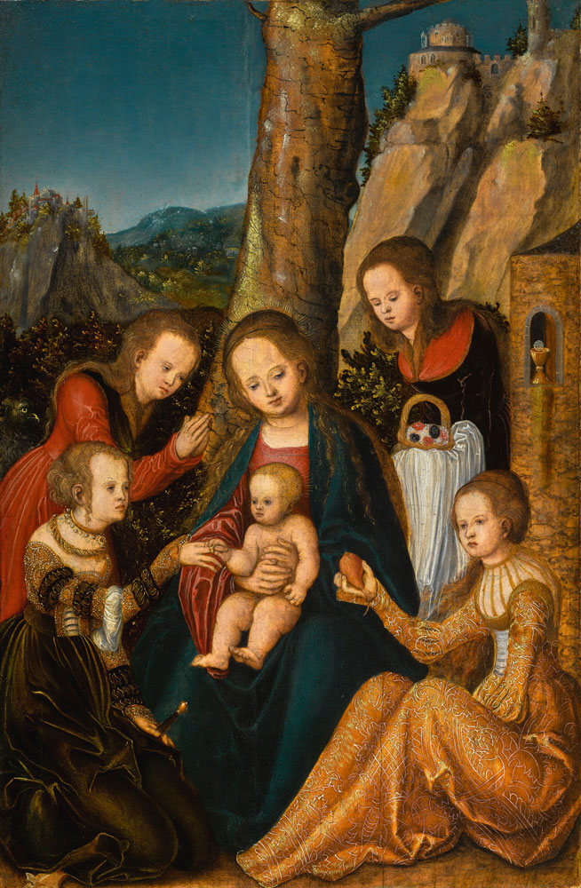 Lucas Cranach the Elder - The Mystic Marriage of Saint Catherine
