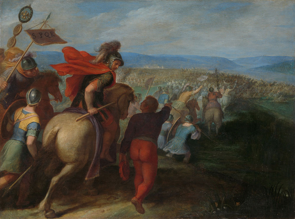 Otto van Veen - The Romans nearly Overpower the Army of Julius Civilis through the Treachery of a Batavian