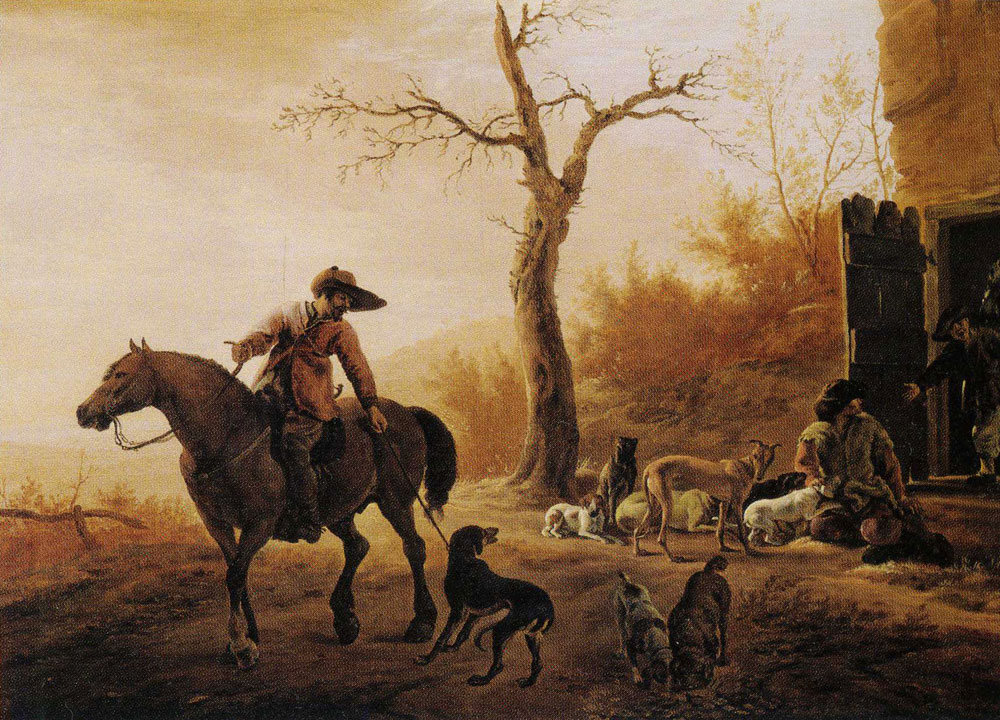 Pieter van Laer - Landscape with Hunters