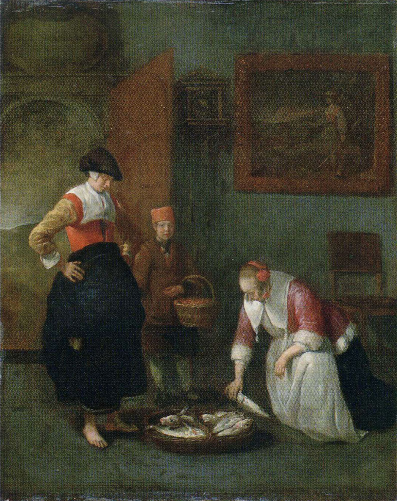 Quiringh van Brekelenkam - Woman Selling Fish