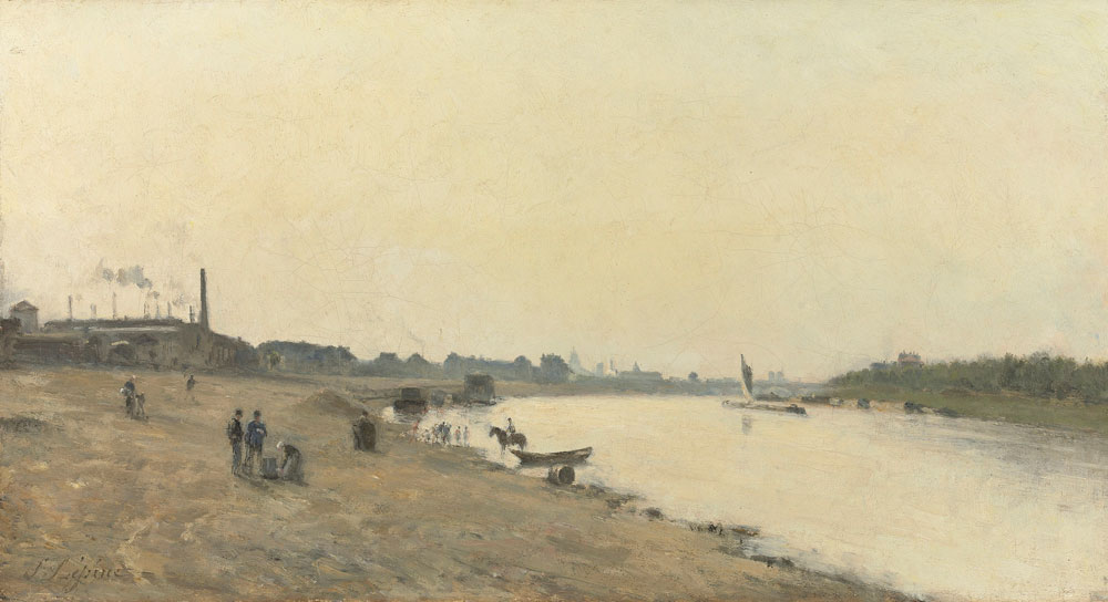 Stanislas Lépine - The Seine at Ivry, near Paris  